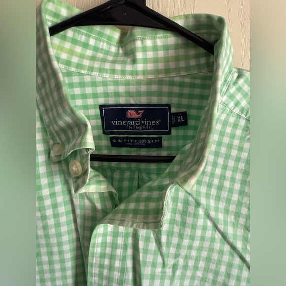 MENS VINEYARD VINES GINGHAM PLAID BUTTON DOWN - Picture 3 of 3